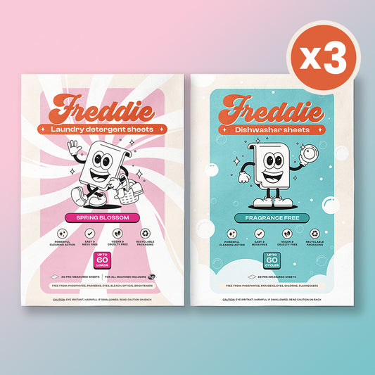 3x Laundry Detergent Sheets + 3x Dishwasher Sheets Bundle